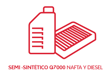 CAMBIO ACEITE Y FILTRO SEMI SINTETICO